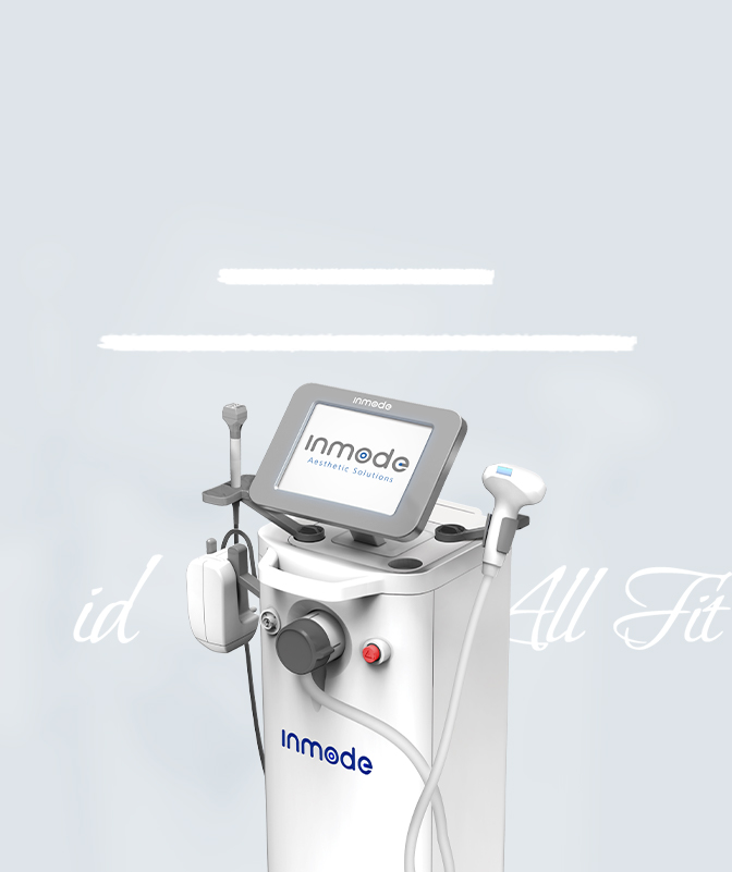 idクリニックのIDオールフィットインモード機器と筆記体画像
                                        