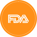 安全性が認証された米国FDA承認アイコン