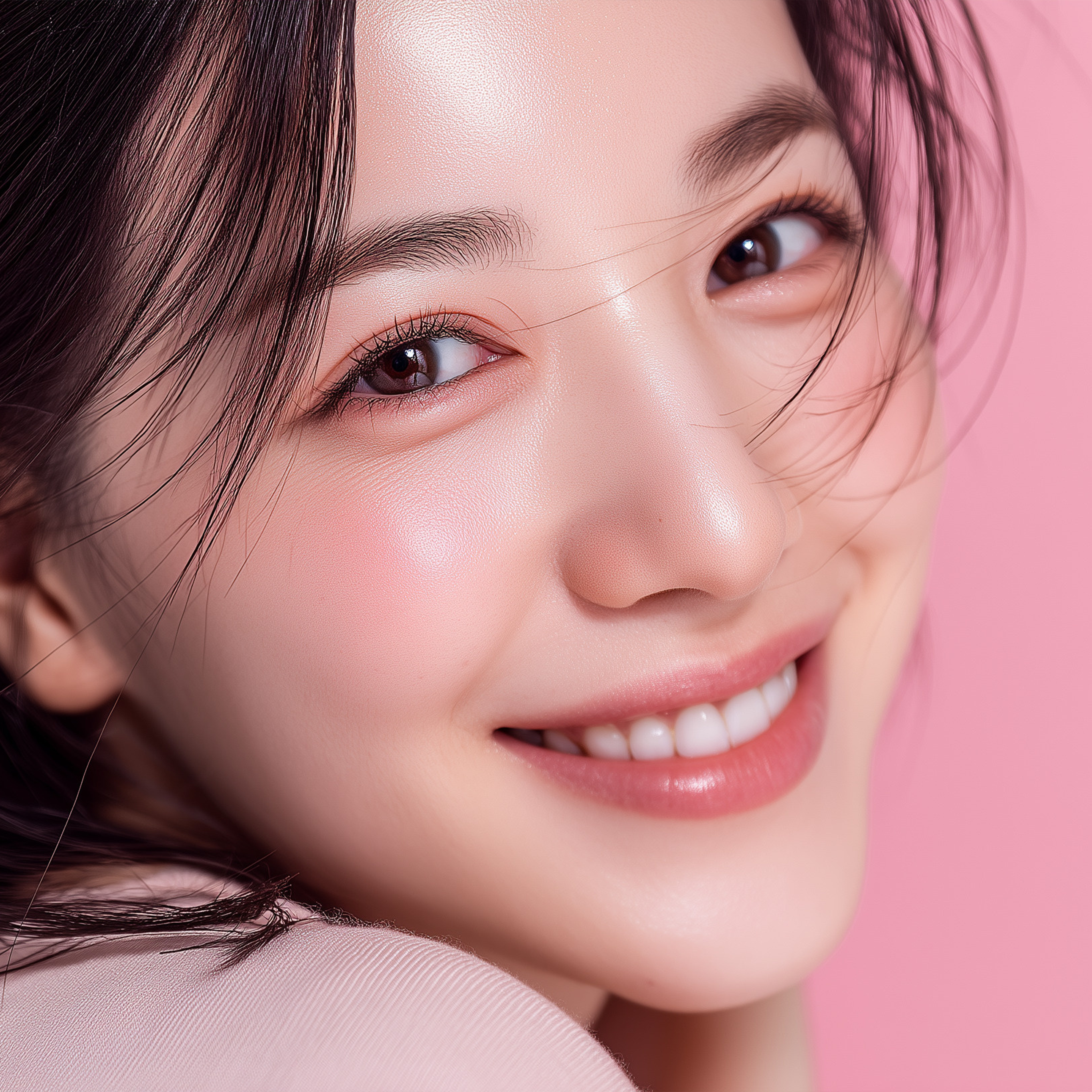 レガート２治療でニキビ跡を改善したモデル写真