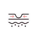 レガート２施術の効果-傷跡改善・毛穴縮小・シワ緩和・肌再生・妊娠線改善を説明するアイコン