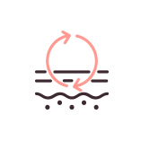 レガート２施術の効果-傷跡改善・毛穴縮小・シワ緩和・肌再生・妊娠線改善を説明するアイコン