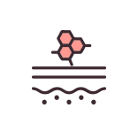 レガート２施術の効果-傷跡改善・毛穴縮小・シワ緩和・肌再生・妊娠線改善を説明するアイコン